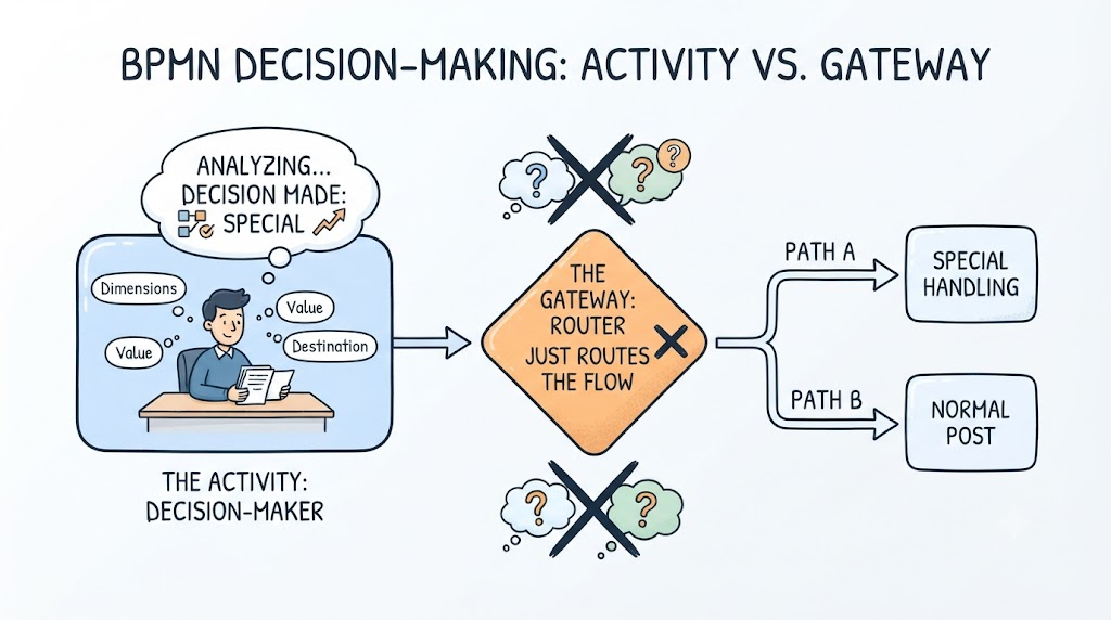 BPMN Decision-Making: Activity vs Gatway